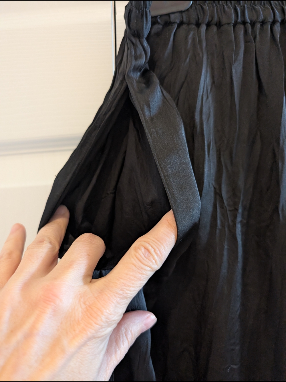 Black Flowing Maxi Palazzo Pants — By COS - Picture 3 of 4